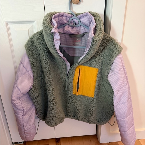 Green and Yellow Women's Jacket - Picture 3 of 4